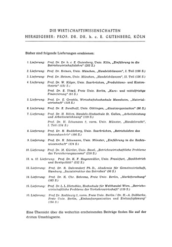 Einkaufsorganisation und Einkaufsplanung