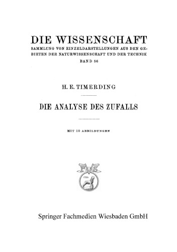 Die Analyse des Zufalls