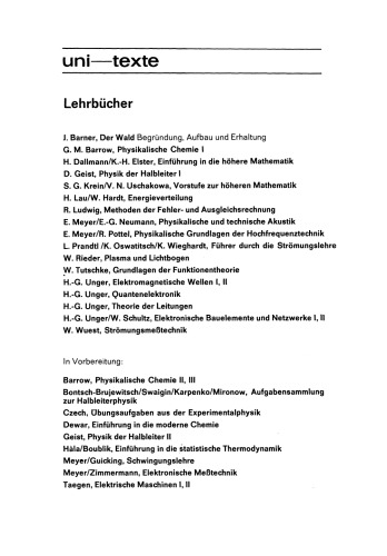 Einführung in die Quantenmechanik: Skriptum für Elektrotechniker ab 5. Semester