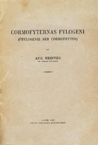 Cormofyternas fylogeni