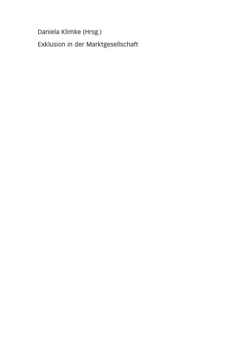 Exklusion in der Marktgesellschaft