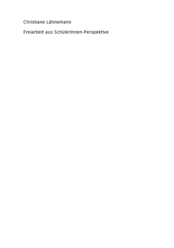 Freiarbeit aus SchülerInnen-Perspektive