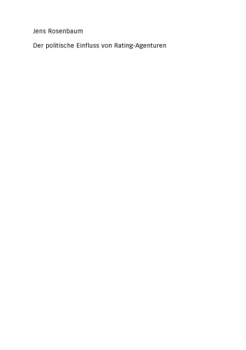 Der politische Einfluss von Rating-Agenturen