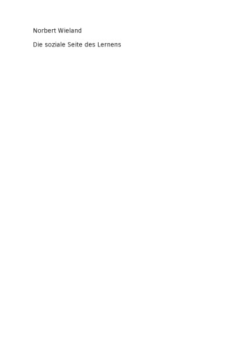 Die soziale Seite des Lernens: Positionsbestimmung von Schulsozialarbeit