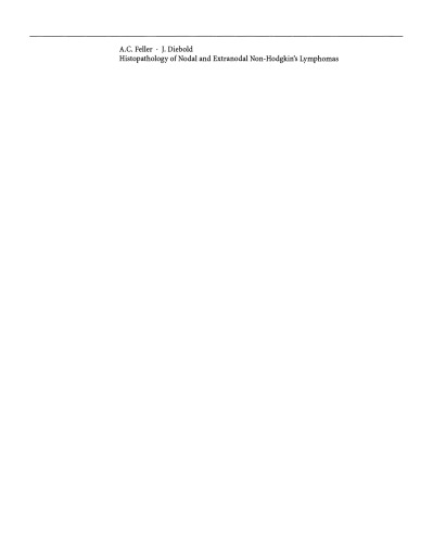 Histopathology of Nodal and Extranodal Non-Hodgkin’s Lymphomas