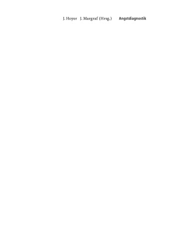 Angstdiagnostik: Grundlagen und Testverfahren