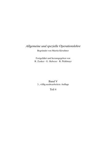 Die allgemein-chirurgischen Operationen am Halse