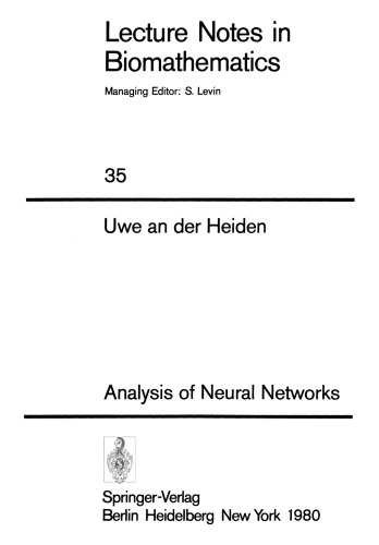 Analysis of Neural Networks