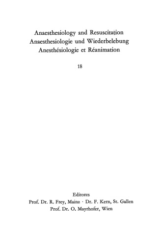 Fortschritte der Neuroleptanalgesie: Vorträge und Diskussionen an der Gemeinsamen Tagung der Deutschen Gesellschaft für Anaesthesie, der Österreichischen Gesellschaft für Anaesthesiologie und der Schweizerischen Gesellschaft für Anaesthesiologie vom 16. bis 18. September 1965 in Zürich