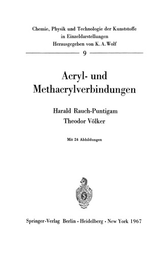 Acryl- und Methacrylverbindungen