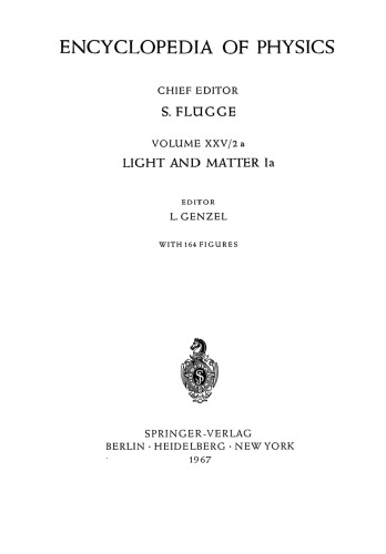 Light and Matter Ia / Licht und Materie Ia