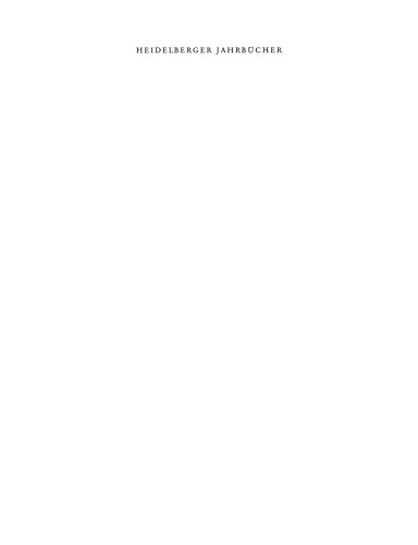 Heidelberger Jahrbücher