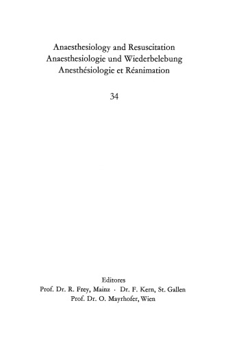 Venendruckmessung: Bericht über das Hanns Baur-Gedächtnis-Symposion am 13. und 14. Oktober 1967 in Mainz