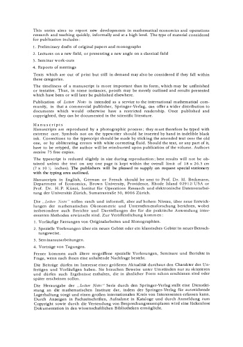 Economic Models, Estimation and Risk Programming: Essays in Honor of Gerhard Tintner