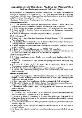 Onkologisches Panorama: Krebsregister Früherkennung Phylogenie. (Vorgelegt in der Sitzung vom 16. Juni 1980)
