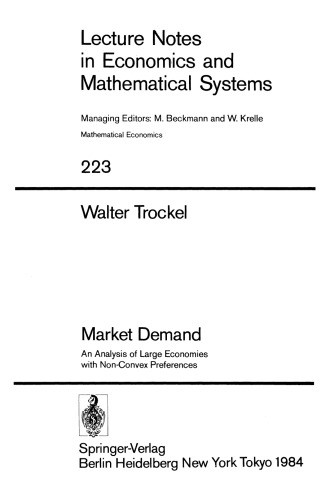 Market Demand: An Analysis of Large Economies with Non-Convex Preferences