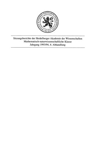 Schwachstellen der Nitrat- und Ammoniumassimilation — eine Chance für die Gentechnik: Vorgelegt in der Sitzung vom 2. Juli 1994 als Abschlußbericht des Forschungsprojekts „Regulation von Schwachstellen der Nitratassimilation“ der Heidelberger Akademie der Wissenschaften