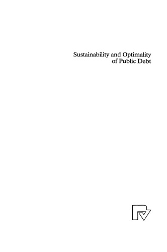 Sustainability and Optimality of Public Debt