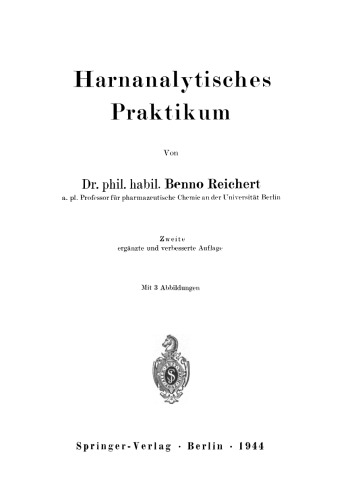 Harnanalytisches Praktikum