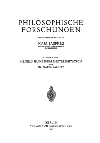 Hegels Shakespeare- Interpretation
