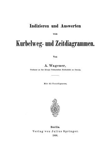 Indizieren und Auswerten von Kurbelweg- und Zeitdiagrammen