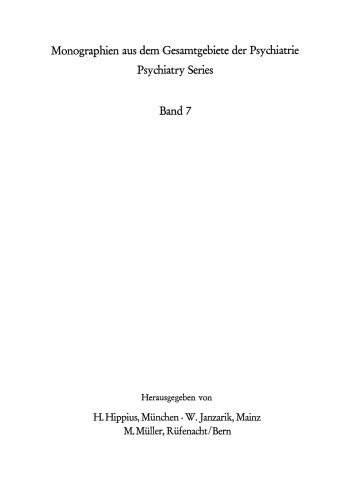 Zur Größenkonstanz bei Schizophrenen: Eine experimentalpsychologische Untersuchung