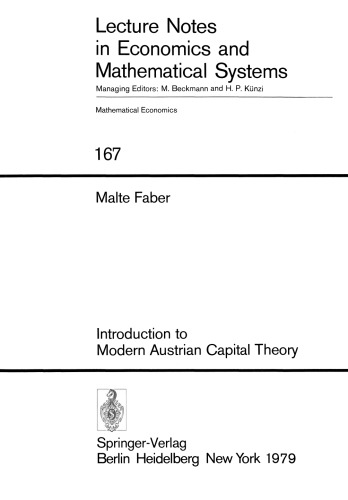 Introduction to Modern Austrian Capital Theory