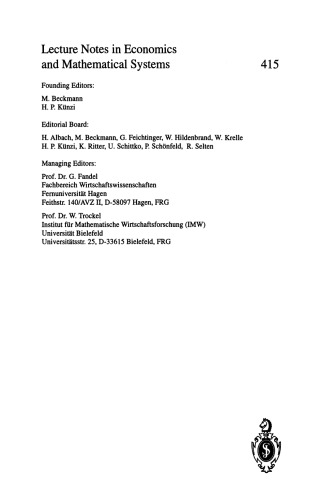 Imperfect General Equilibrium: The Economy as an Evolutionary Process: Individualistic, Discrete, Deterministic