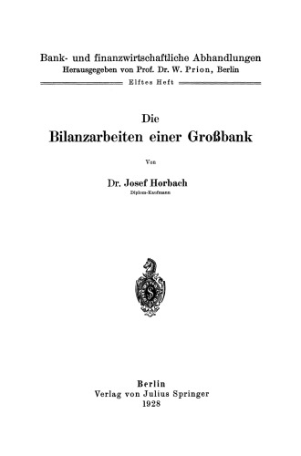 Die Bilanzarbeiten einer Großbank