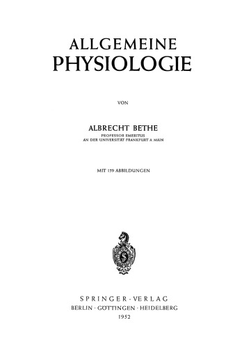 Allgemeine Physiologie