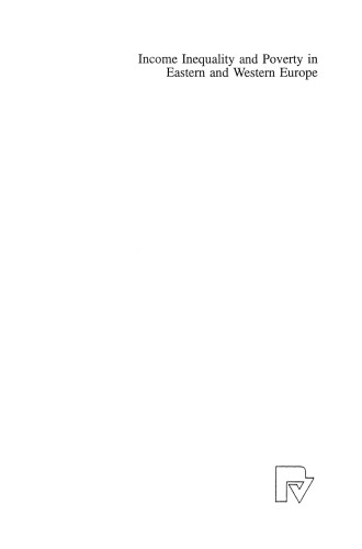 Income Inequality and Poverty in Eastern and Western Europe