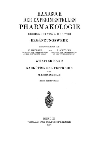 Narkotica der Fettreihe