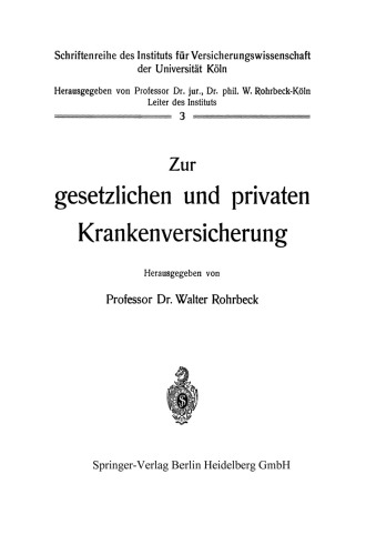 Zur gesetzlichen und privaten Krankenversicherung