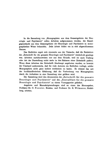 Über das Morphologische Wesen und die Histopathologie der Hereditaer-Systematischen Nervenkrankheiten