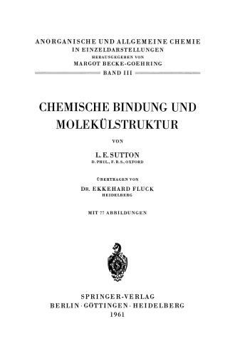 Chemische Bindung und Molekülstruktur