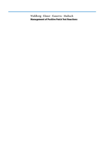 Management of Positive Patch Test Reactions