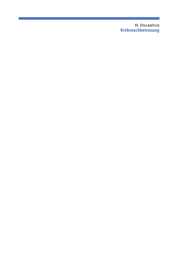 Krebsnachbetreuung: Nachsorge, Rehabilitation und Palliation