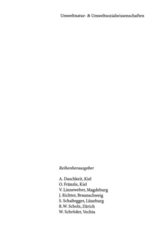 Erfolgskontrolle von Umweltmaßnahmen: Perspektiven für ein integratives Umweltmanagement
