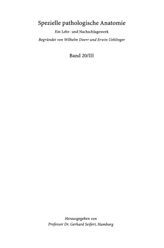 Pathologie der weiblichen Genitalorgane III: Pathologie des Uterus, der Vagina und Vulva