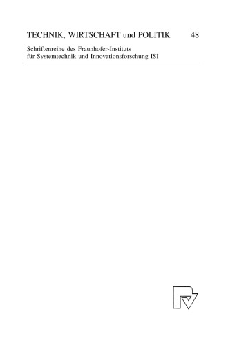 Das deutsche Innovationssystem seit der Reichsgründung: Indikatoren einer nationalen Wissenschafts- und Technikgeschichte in unterschiedlichen Regierungs- und Gebietsstrukturen