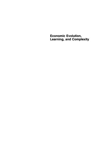 Economic Evolution, Learning, and Complexity