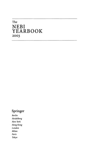 The NEBI Yearbook 2003: North European and Baltic Sea Integration