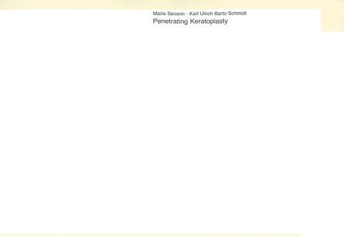 Penetrating Keratoplasty: Diagnosis and Treatment of Postoperative Complications