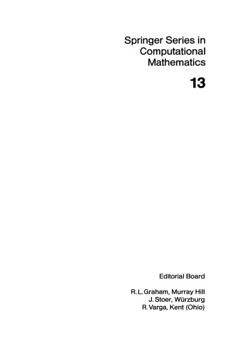 Numerical Continuation Methods: An Introduction