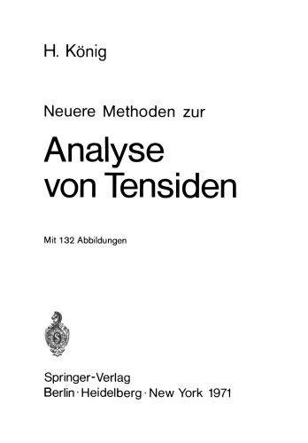 Neuere Methoden zur Analyse von Tensiden