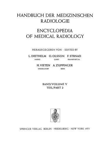 Röntgendiagnostik der Skeleterkrankungen Teil 2 / Diseases of the Skeletal System (Roentgen Diagnosis) Part 2