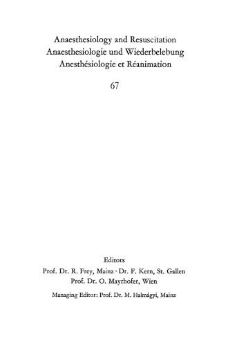 Sauerstoffbedarf und Sauerstoffversorgung des Herzens in Narkose