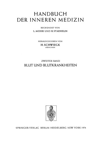 Blut und Blutkrankheiten: Teil 5 Krankheiten des Lymphocytären Systems
