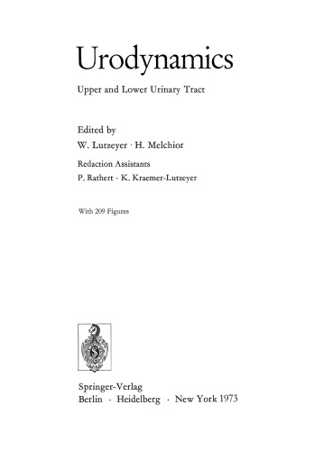 Urodynamics: Upper and Lower Urinary Tract