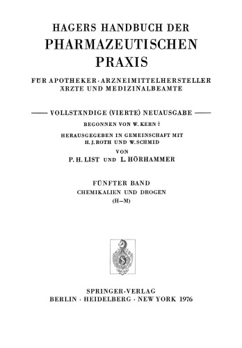 Chemikalien und Drogen (H-M)
